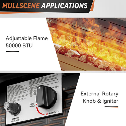 Premium 10-Piece Patio Furniture Set with Metal Fire Pit Table – High-Back Seating for Backyard Living, ND Series - Belord