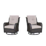 Save 60% - Outdoor 2PC PE Rattan Swivel Glider Chairs, NTC Series - Belord