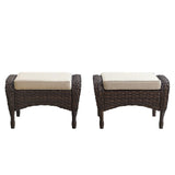 Outdoor Wicker Ottoman, NDS Series - Belord