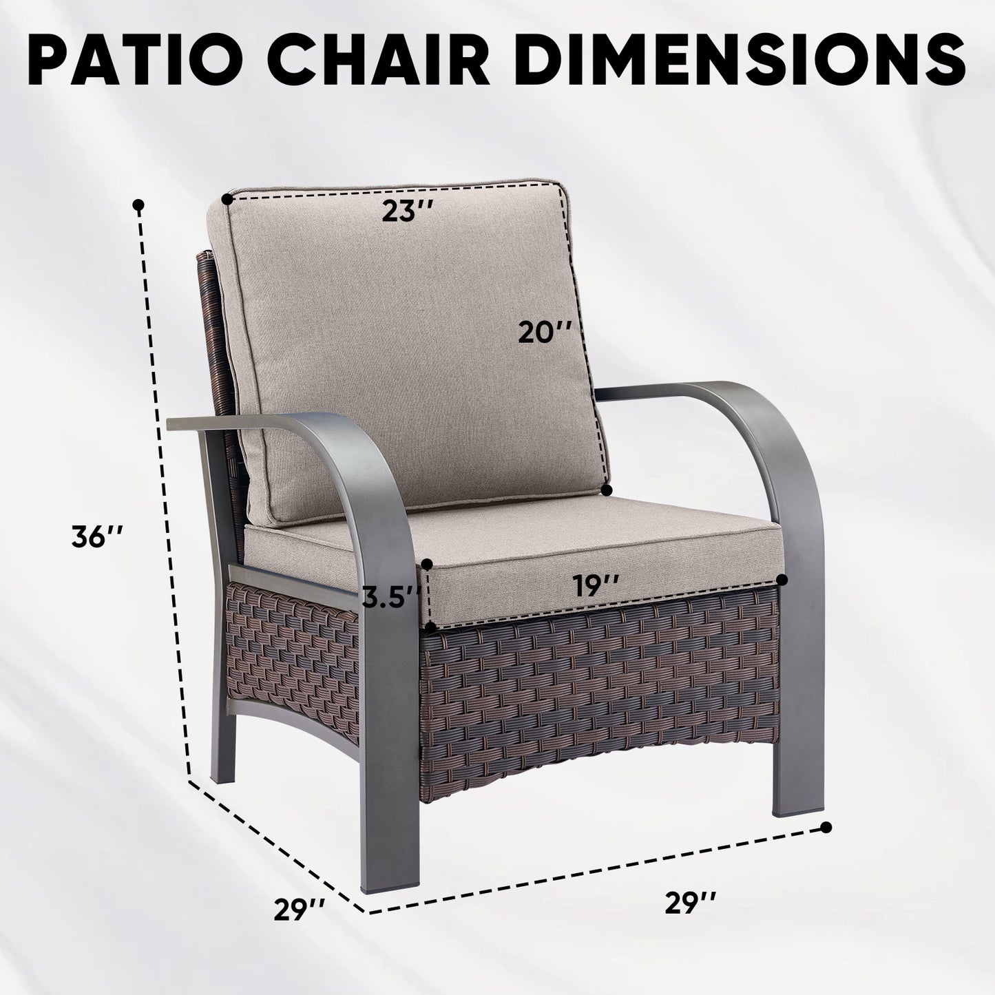 Outdoor Patio Chairs, HW Series