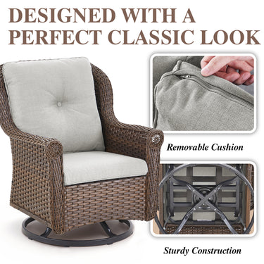 Outdoor Swivel Glider Chairs, FL Series - Belord