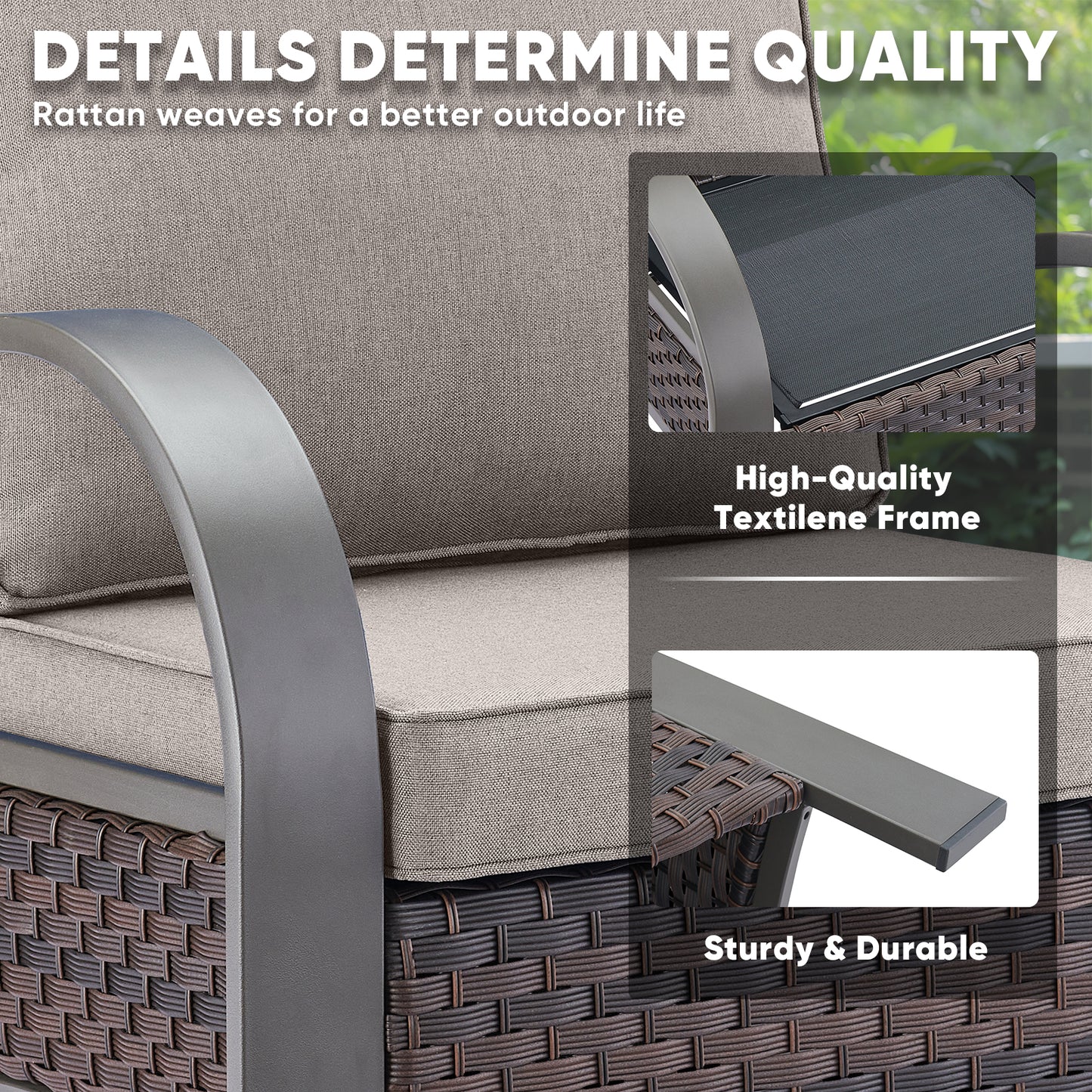 Outdoor Patio Chairs, HW Series
