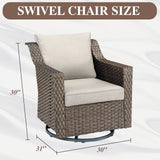 Outdoor Swivel Glider Chairs, DAR Series - Belord