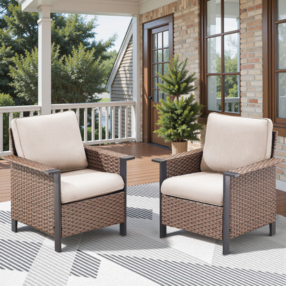 Patio Wicker Patio Chairs Set Of 2, WNG Series