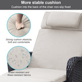 2-PC Outdoor Poolside 5-Position Adjustable Chaise Longue, NTC Series - Belord