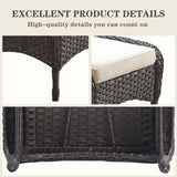 Outdoor Wicker Ottoman, NDS Series - Belord