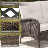 Large Sectional Set 10-Piece with Rocking Chairs, Coffee Table, and Side Table, NDS Series - Belord
