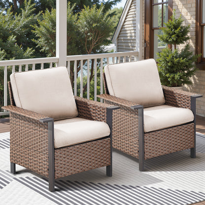 Patio Wicker Patio Chairs Set Of 2, WNG Series