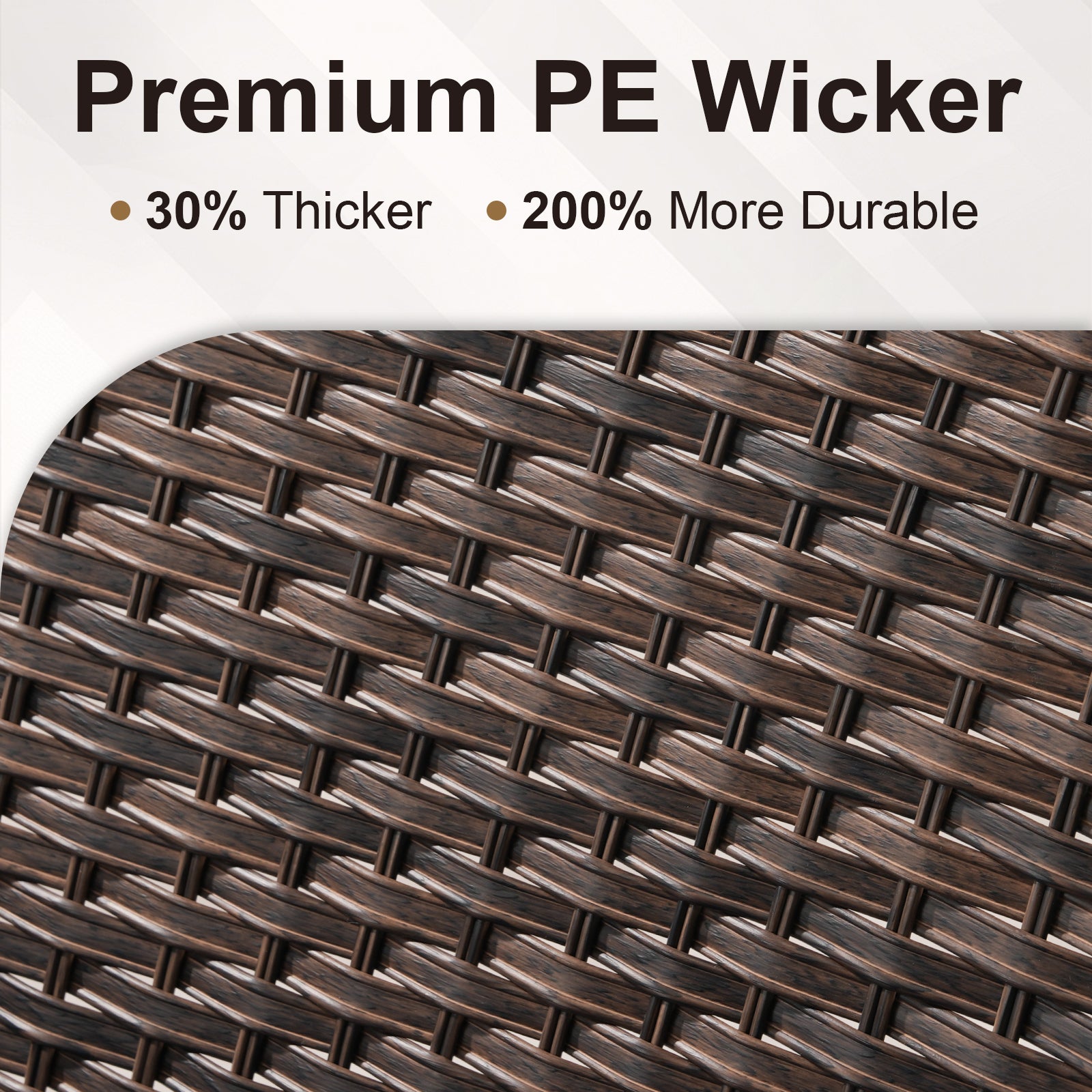 Luxury 5-Piece Rattan Patio Furniture Set with Wicker Fire Pit Table – 6" Cushions for Garden & Backyard Living, ND Series - Belord