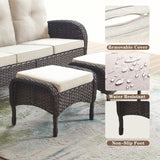 Outdoor Wicker Ottoman, NDS Series - Belord
