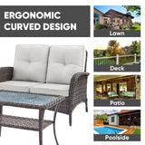 Loveseat Set with Coffee Table, NDS Series - Belord