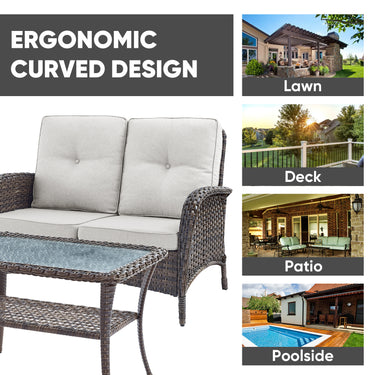 Loveseat Set with Coffee Table, NDS Series - Belord