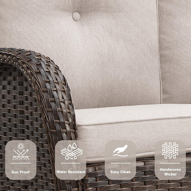 Outdoor Wicker Sofa, NDS Series - Belord