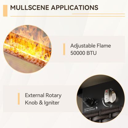 Premium 9-Piece Wicker Patio Set with Fire Pit Table – Resort-Style Comfort for Patio & Deck, ND Series - Belord