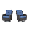 Save 60% - Outdoor 2PC PE Rattan Swivel Glider Chairs, NTC Series - Belord