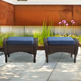 Outdoor Wicker Ottoman, NDS Series - Belord