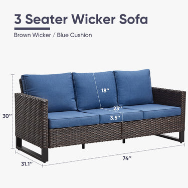 Save 60% - Outdoor Wicker Sofa, GRS Series - Belord