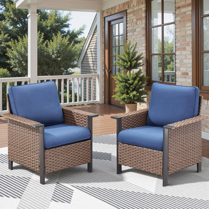 Patio Wicker Patio Chairs Set Of 2, WNG Series