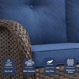 Outdoor Wicker Sofa, NDS Series - Belord