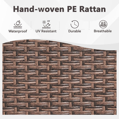 WNG Series: 7-Piece All-Weather Patio Set — 3-Seater Wicker Sofa with 7 Seating Pieces (4 Chairs & 2 Ottomans), WNG Series