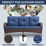 Outdoor Wicker Sofa, NDS Series - Belord