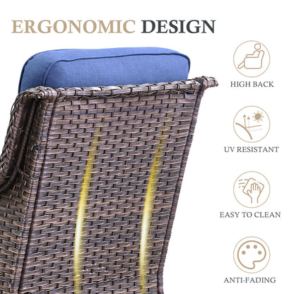 Premium Outdoor 8PCS Sofa Set with Coffee Table for Garden & Deck – 6" Cushion Comfort, NT Series