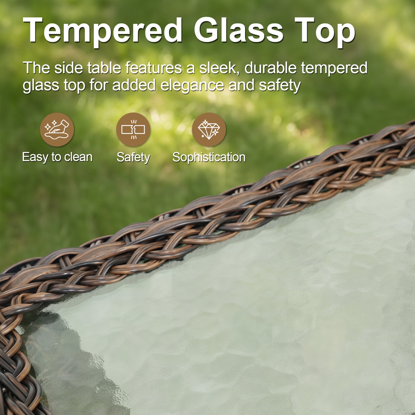 Premium 9-Piece Wicker Patio Set with Fire Pit Table – Resort-Style Comfort for Patio & Deck, ND Series - Belord