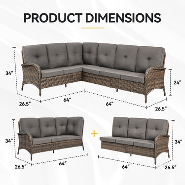 6-Piece Large Sectional, NDS Series - Belord