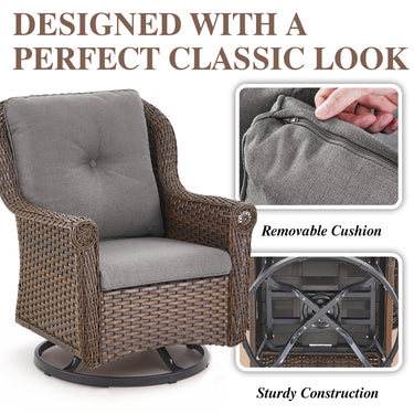 Outdoor Swivel Glider Chairs, FL Series - Belord