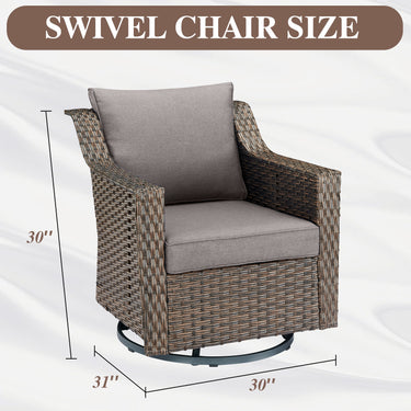 Outdoor Swivel Glider Chairs, DAR Series - Belord