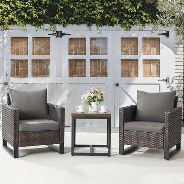 Patio Chairs Set with Side Table, GRS Series - Belord