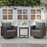 Swivel Glider Chairs Set with Side Table, GRS Series - Belord