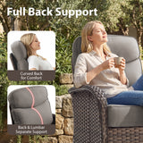 Grand 8-Piece Patio Furniture Set – Sofa & Swivel Rockers, 6" Cushions, Built for Garden Gatherings & Parties, ND Series - Belord