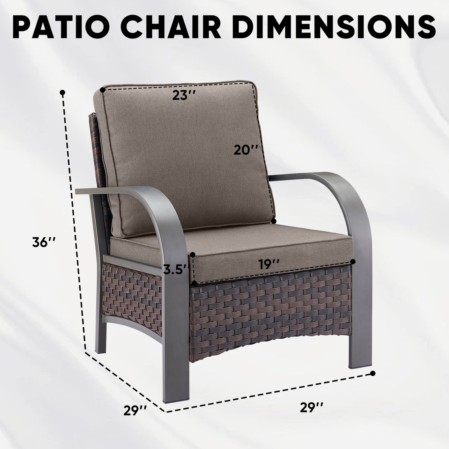 Outdoor Patio Chairs, HW Series