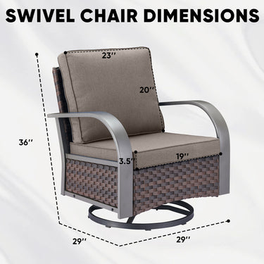 Outdoor Swivel Glider Chairs, HW Series - Belord