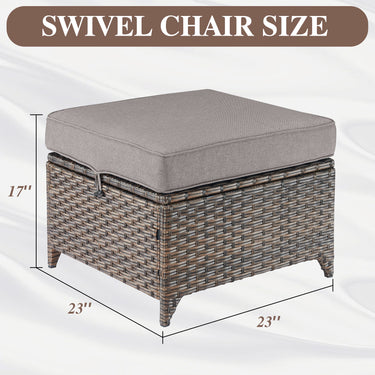 Outdoor Ottoman, DAR Series - Belord