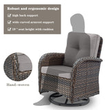 Save 50% - Swivel Glider Chairs Set with Side Table, NDS Series - Belord