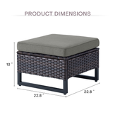 Save 50% - Outdoor 2-PC Ottoman, GRS Series - Belord