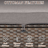 Outdoor Ottoman, DAR Series - Belord