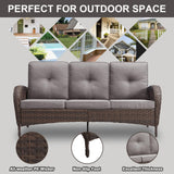 Outdoor Wicker Sofa, NDS Series - Belord