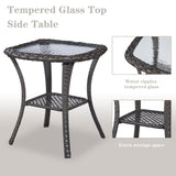 Save 60% - Swivel Glider Chairs Set with Side Table, NTC Series - Belord