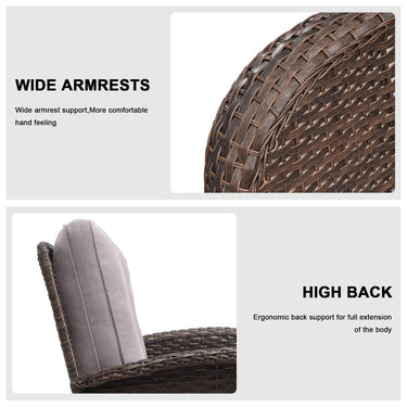 Outdoor Wicker Sofa, NDS Series - Belord