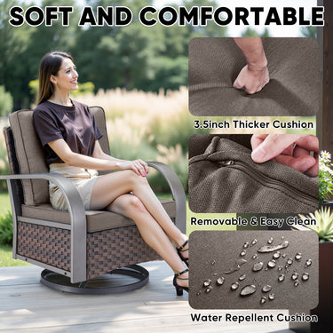 Outdoor Swivel Glider Chairs, HW Series - Belord