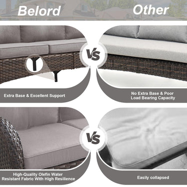 Outdoor Wicker Sofa, NDS Series - Belord