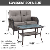 Loveseat Set with Coffee Table, NDS Series - Belord