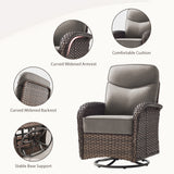 Grand 8-Piece Patio Furniture Set – Sofa & Swivel Rockers, 6" Cushions, Built for Garden Gatherings & Parties, ND Series - Belord