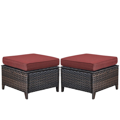 Outdoor PE Rattan Ottoman, NTC Series