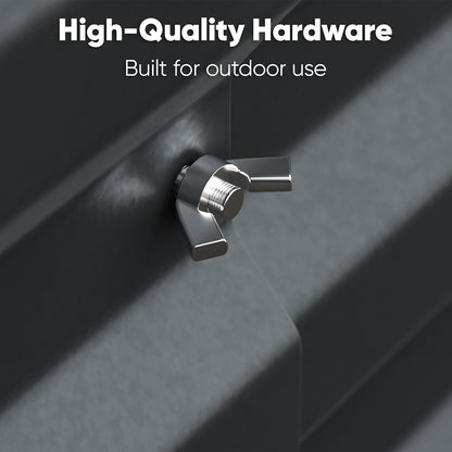 8x4x2ft Deep Galvanized Raised Garden Bed, Outdoor Metal Planter with 479 Gallon Soil Capacity