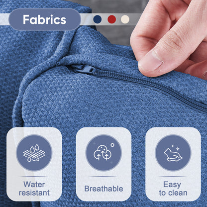 Outdoor Cozy Retreat: 8PC Set with Glider Loveseat, Swivel & Rocking Chairs, Side Tables, Split Fire Pit, NDS Series