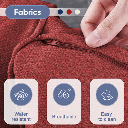 Outdoor Cozy Retreat: 8PC Set with Glider Loveseat, Swivel & Rocking Chairs, Side Tables, Split Fire Pit, NDS Series